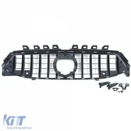Sport Kühlergrill chrom schwarz glänzend geeignet für Mercedes CLA C118 X118 ab 19-image-6198809