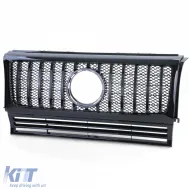 Sport Kühlergrill glänzend schwarz geeignet für Mercedes G-Class W463 1990-2018-image-6198585