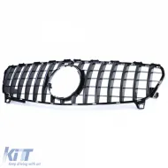 Sport Kühlergrill glänzend schwarz geeignet für Mercedes A-Klasse W176 Facelift 15-18-image-6200070