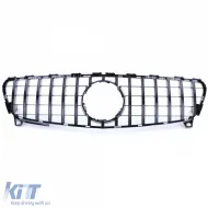 Sport Kühlergrill glänzend schwarz geeignet für Mercedes A-Klasse W176 Facelift 15-18-image-6200072