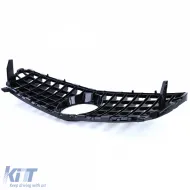 Sport Kühlergrill glänzend schwarz geeignet für Mercedes A-Klasse W176 Facelift 15-18-image-6200075