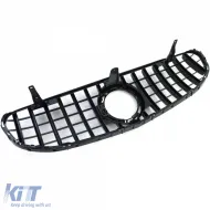 Sport Kühlergrill in glänzendem Schwarz, geeignet für Mercedes GLC X253 C253 ohne Sportpaket 19-22-image-6198352