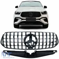 image-14-Sport Kühlergrill in Schwarz Hochglanz, geeignet für Mercedes GLE V167 Coupe C167 ab 2023 mit A Design