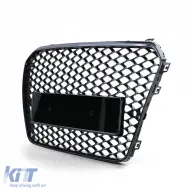 Sport Kühlergrill ohne Emblem, glänzend schwarz, geeignet für Audi A5 B8 8T 11-17-image-6205155