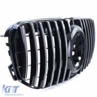 Sport Kühlergrill Schwarz Glanz Chrom passend für Mercedes GLS X167 ab 2019-image-6259236