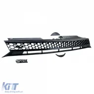 Sport Kühlergrill Schwarz Glanz ohne Emblem geeignet für VW Golf 6 auch GTI + R-image-6278075