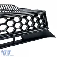 Sport Kühlergrill Schwarz Glanz ohne Emblem geeignet für VW Golf 6 auch GTI + R-image-6278078