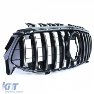 Sport Kühlergrill schwarz glänzend mit Chrom geeignet für Mercedes CLA X118 ab 19-image-6257610