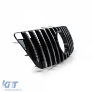 Sport Kühlergrill schwarz glänzend verchromt, geeignet für Mercedes M-Klasse ML W164 08-11-image-6199591