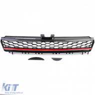 Sport méhsejtes hűtőrács embléma nélkül fényes fekete VW Golf 7 12-17 GTI-hez is-image-6193368