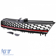 Sport méhsejtes hűtőrács embléma nélkül fényes fekete VW Golf 7 12-17 GTI-hez is-image-6193370