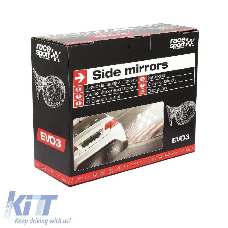 Sport Mirrors M3 Look suitable for E46 M5 E39 Manual 2 Pcs