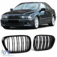 image-27-Sport Performance Doppelslatz glänzender Grill geeignet für BMW 5er Serie E39 95-03