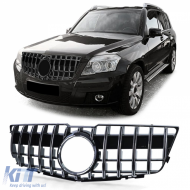 Sport radiator grille black gloss chrome for Mercedes GLK X204 08-12 pre-facelift - ODGM6025186