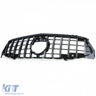 Sport radiator grille black gloss chrome for Mercedes CLA X118 from 19-image-6257611