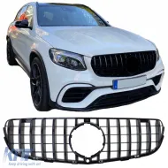 image-15-Sport radiator grille black gloss for Mercedes GLC X253 Coupe C253 15-19