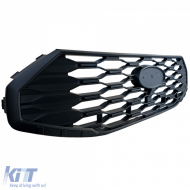 Sport radiator grille black matt suitable for Ford Tourneo Transit Custom from 2023-image-6210881