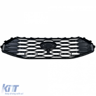 Sport radiator grille black matt suitable for Ford Tourneo Transit Custom from 2023-image-6210883