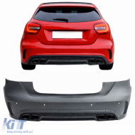 Sport rear bumper + diffuser + tailpipes for Mercedes A-Class W176 2012-2018 - ODRBM6012763