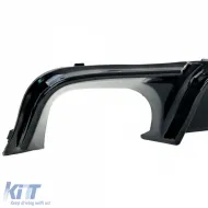 Sport rear diffuser gloss black fits 5 Series BMW E39 with M package 1995-2004-image-6278106