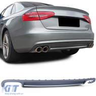 image-76-Sport rear diffuser insert bumper for Audi A4 B8 Sedan Avant 07-11