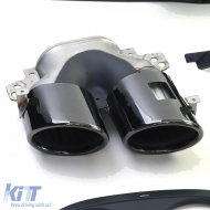 Sport rear diffuser set with black tailpipes for Mercedes A-Class W177 from 18-image-6264050