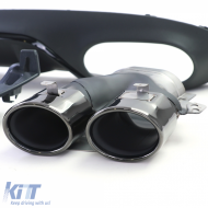 Sport rear diffuser with black tailpipes for Mercedes E-Class C238 Coupe Cabriolet-image-6209795