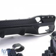 Sport rear diffuser with black tailpipes for Mercedes GLE W166 15-18-image-6257222