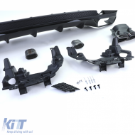 Sport rear diffuser with black tailpipes for Mercedes GLE W166 15-18-image-6257224
