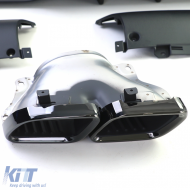 Sport rear diffuser with black tailpipes for Mercedes GLE V167 from 18-image-6257583