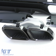 Sport rear diffuser with black tailpipes for Mercedes GLE V167 from 18-image-6257584