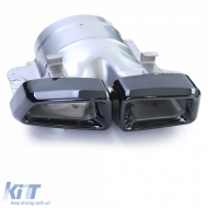 Sport rear diffuser with black tailpipes for Mercedes CLS C218 Facelift 14-18-image-6257797