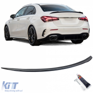 Sport rear spoiler lip black gloss fits Mercedes V177 sedan from 2018 - ODSM6014795