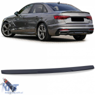 Sport rear spoiler lip black matt suitable for Audi A4 B9 sedan 15-19 - ODSA6014198