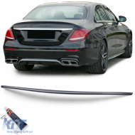image-20-Sport rear spoiler lip gloss black with ABE for Mercedes E Class W213 16-20