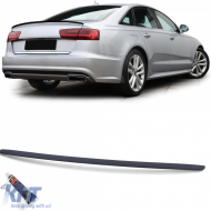 image-53-Sport rear spoiler lip matte black suitable for Audi A6 C7 sedan 11-18