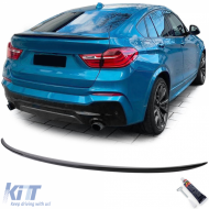image-55-Sport rear spoiler lip Performance black gloss suitable for BMW X4 F26 14-18