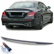 image-77-Sport rear spoiler lip with ABE for Mercedes E-Class sedan W213 2016-2020