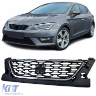 image-29-Sport Upgrade Kühlergrill mit Chromrahmen geeignet für Seat Leon FR 5F 2012-2016