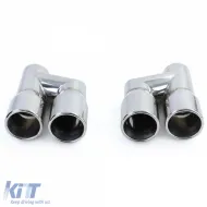 Sportauspuff-Endrohre 76mm, Paar mit doppeltem Rohr aus Edelstahl, geeignet für Audi A4 B8 Limousine 07-15-image-6261255