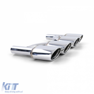 Sportauspuffendrohre aus Edelstahl, geeignet für Mercedes W204 W211 W164 W166 W221 R230-image-6278919