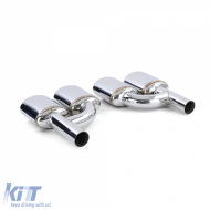 Sportauspuffendrohre aus Edelstahl, geeignet für Mercedes W204 W211 W164 W166 W221 R230-image-6278922