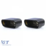Sportauspuffendrohre aus schwarzem Edelstahl, geeignet für BMW X5 E53 99-06 3.0i-image-6199611