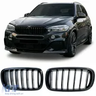 image-39-Sportfrontgrill in Schwarz Hochglanz geeignet für BMW X5 F15 X6 F16 2013-2019