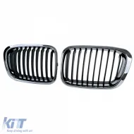 Sportfrontgrill in Schwarzchrom, geeignet für BMW 3er E46 Vorfacelift 1998-2001-image-6211135