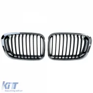 Sportfrontgrill in Schwarzchrom, geeignet für BMW 3er E46 Vorfacelift 1998-2001-image-6211136