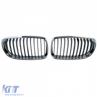 Sportfrontgrill schwarz verchromt geeignet für BMW 3er E90 E91 2008-2012-image-6211314