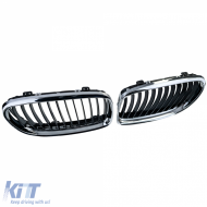 Sportfrontgrill schwarz verchromt geeignet für BMW 3er E90 E91 2008-2012-image-6211316