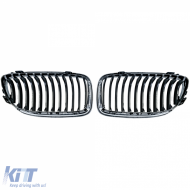 Sportfrontgrill schwarz verchromt geeignet für BMW 3er E90 E91 2008-2012-image-6211317