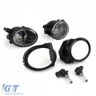 Sportfrontstoßstange + ABE + klare Nebelscheinwerfer geeignet für BMW E46 Sedan Touring LCI-image-6210035